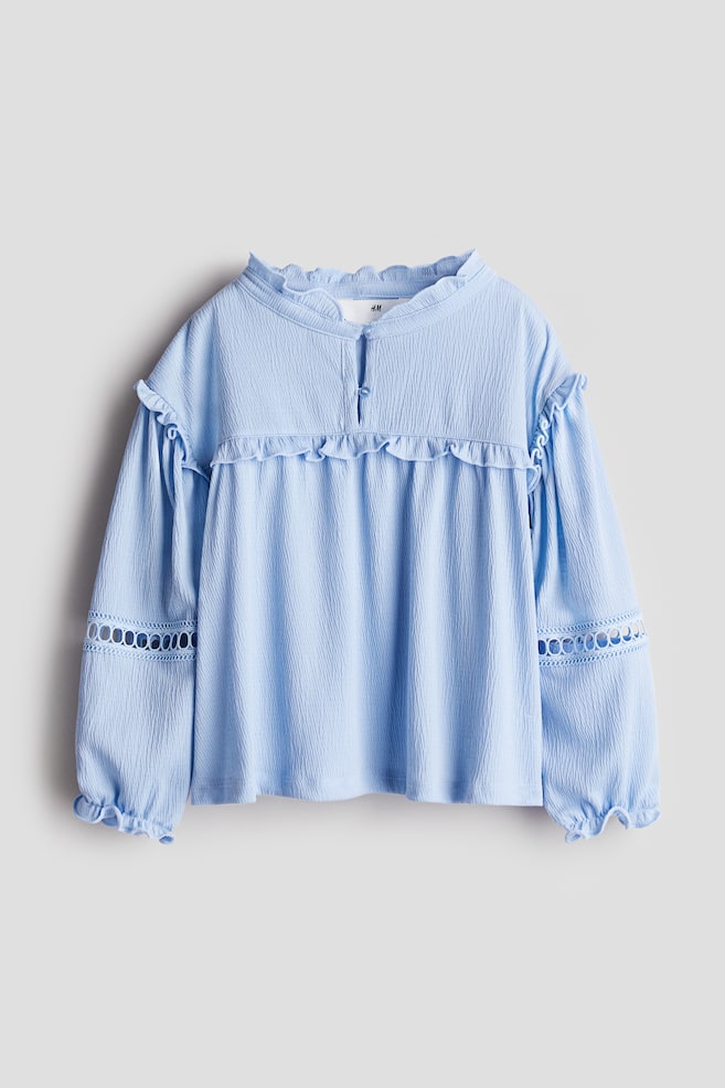 

Мятая блузка H&M, голубой