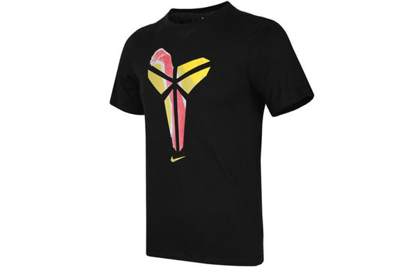 Футболка athleisure casual sports breathable printing short sleeve black Nike, черный — фото 3