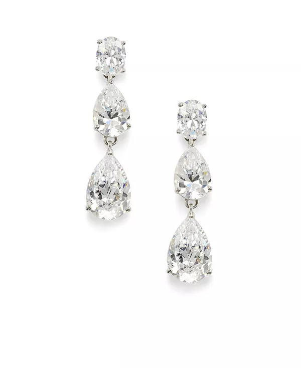 

Серьга-Подвеска с кубическим цирконием, созданная для Macy's Eliot Danori, silver-tone