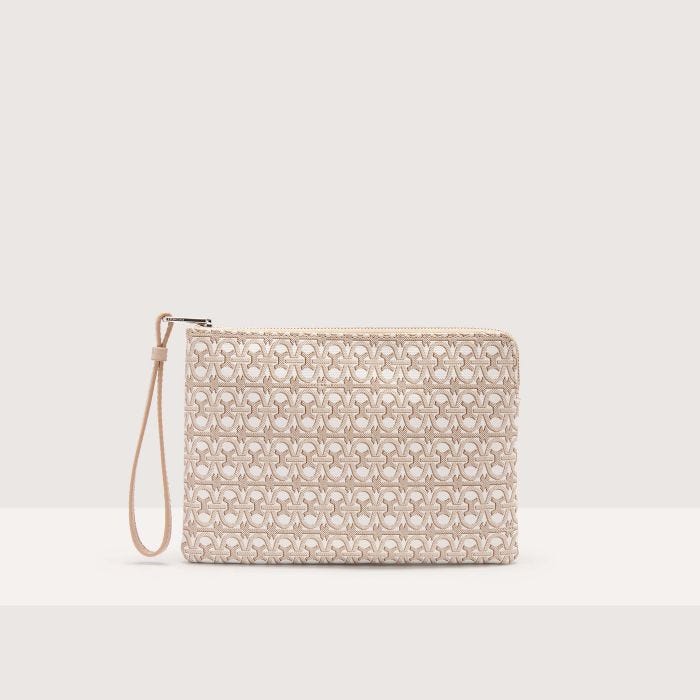 

Кошелек Coccinelle Alias Coated monogram, цвет Multi Blanco/Rosette