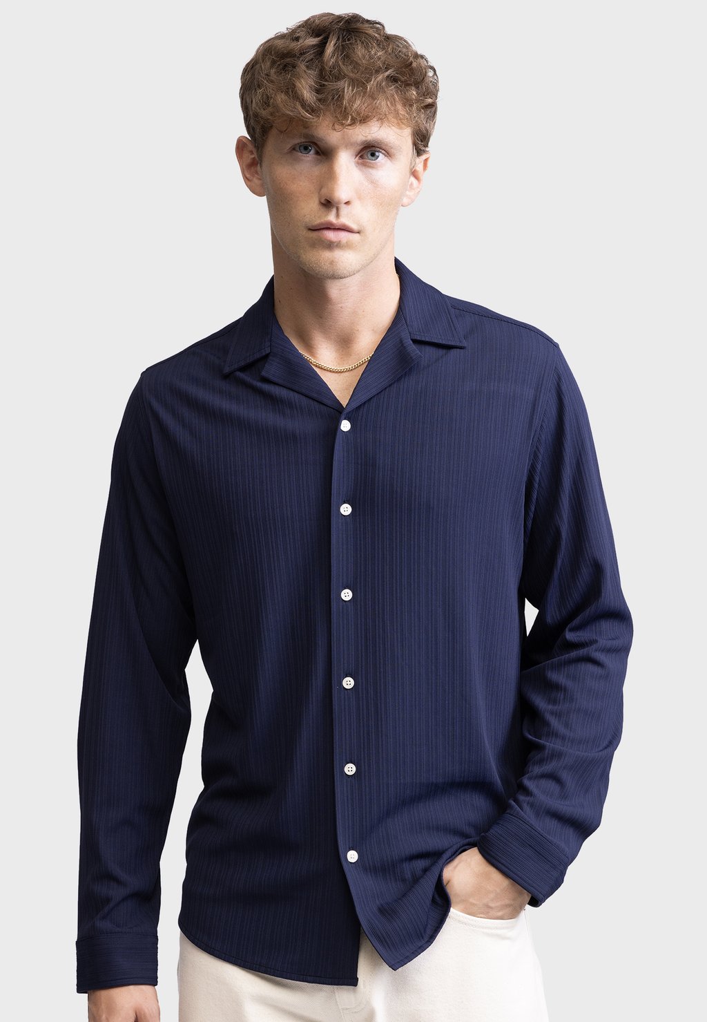 

Рубашка MAURICE SHIRT Redefined Rebel, темно-синий