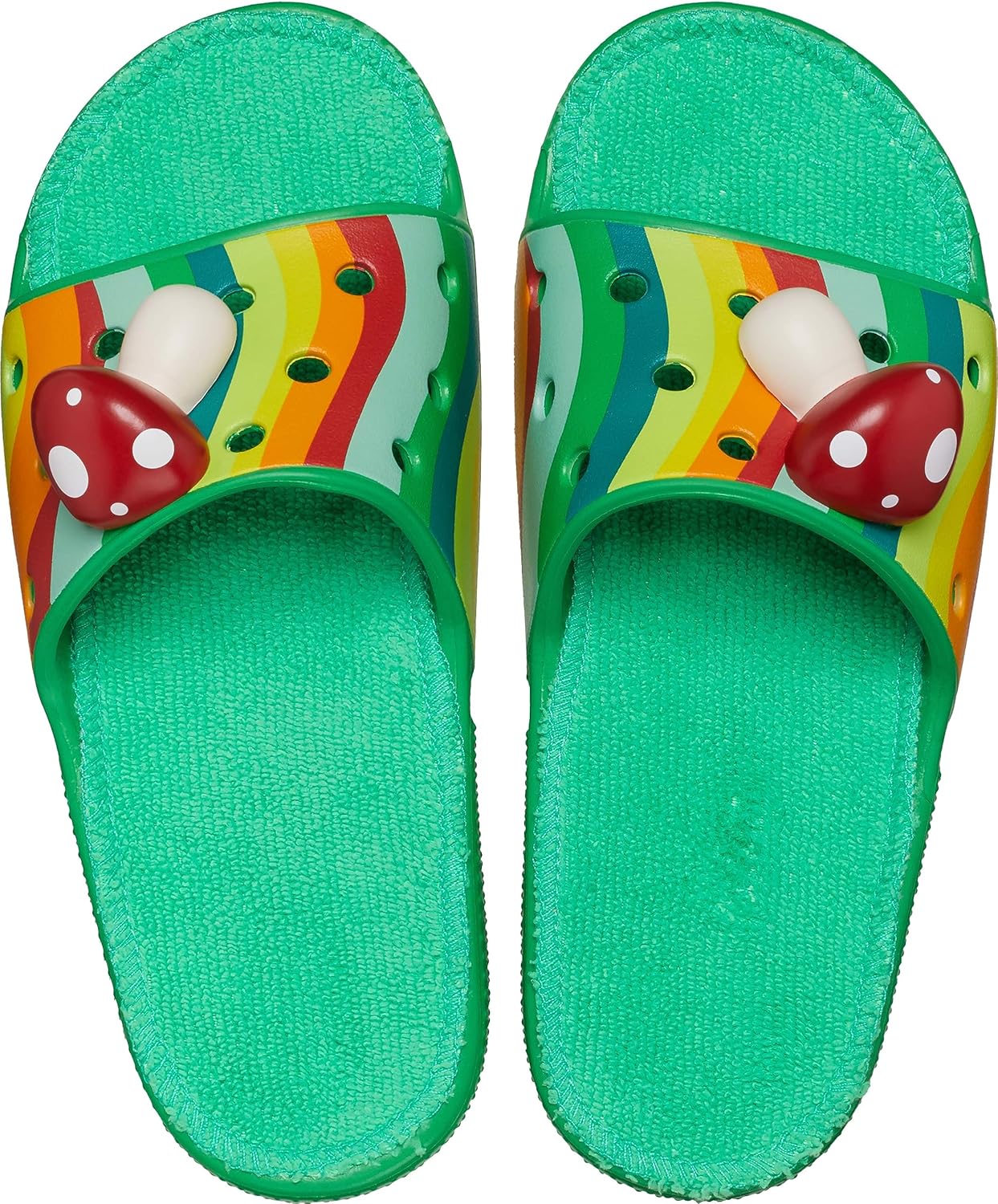 Унисекс-сланцы Crocs Classic для детей, зеленый — фото 4