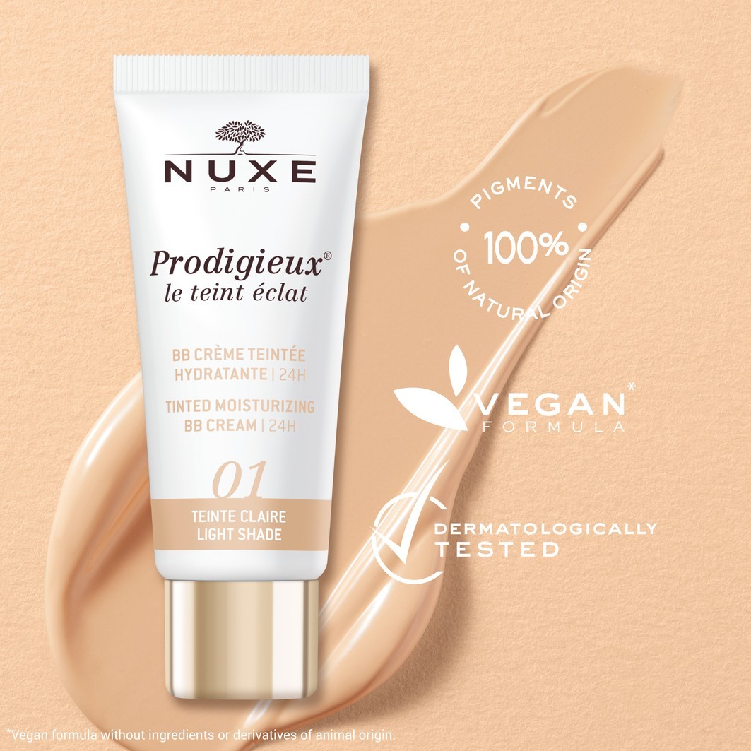 Крем для лица Nuxe — Дневной getönte feuchtigkeitsspendende bb-creme - farbton dunkel , 01 light, объем, 30 мл — фото 3