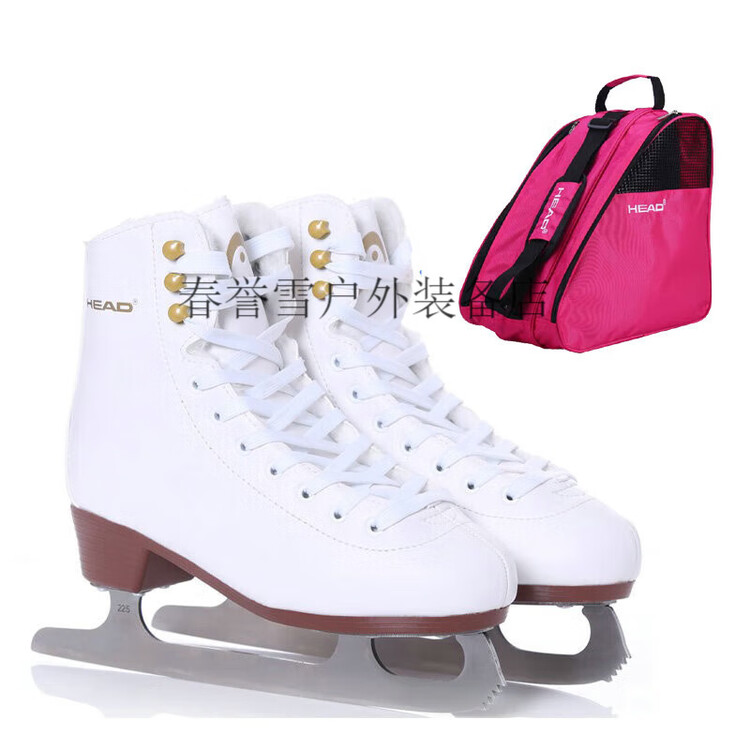 

HEAD Коньки Haide F200 Over Heels, утепленные, с плюшевым принтом, для детей и взрослых, роликовые, для фигурного катания, хоккейные + HEA F200 + розовая сумка, размер 28