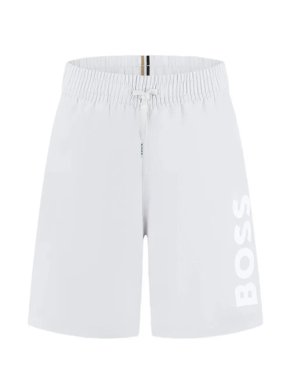 Плавки с логотипом и надписями Boss Kidswear, серый