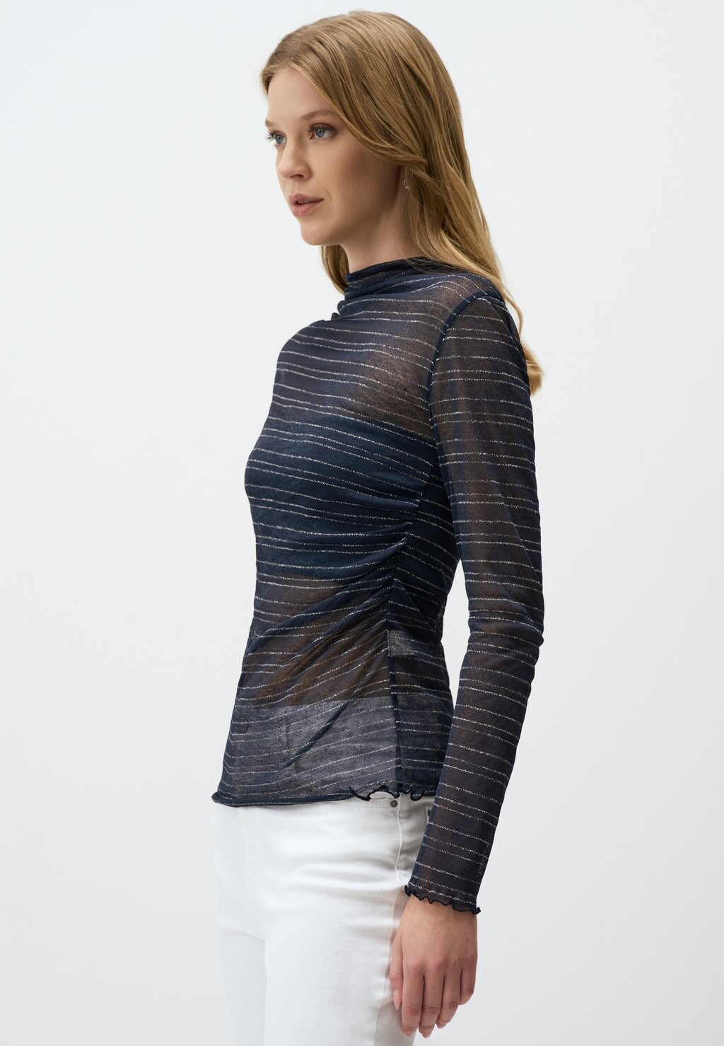 

Блуза SLIM FIT PATTERNED Jimmy Key, темно-синий