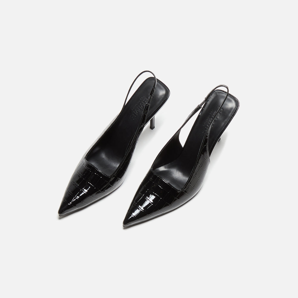 Туфли Femme LA G63 Slingback, цвет Exotic Noir — фото 4