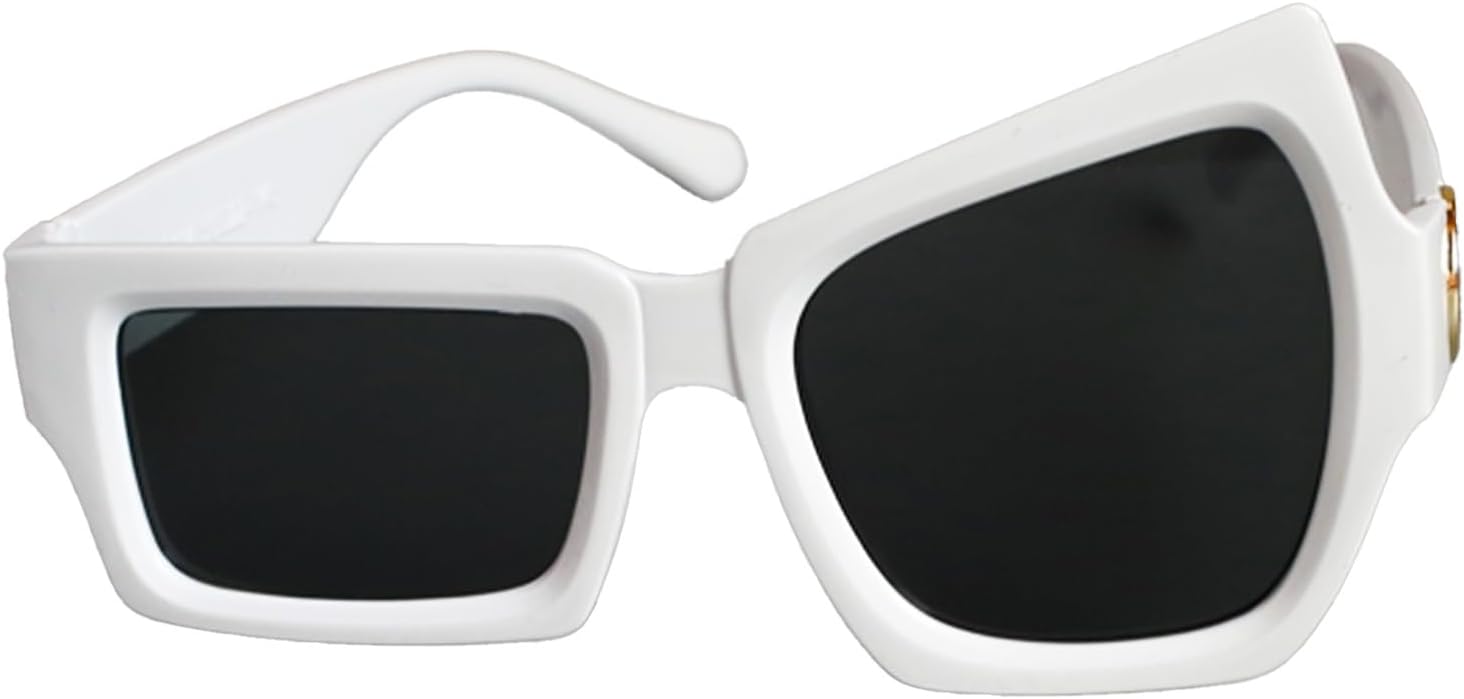 

Забавные женские модные солнцезащитные очки Loizziuy с мемом, защитой от УФ-излучения, для вечеринок на открытом воздухе, путешествий, для девушек и женщин, подарки для автомобилистов и водителей, White