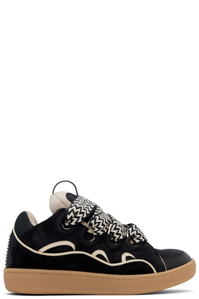

Эксклюзивные черные кожаные кроссовки SSENSE Lanvin