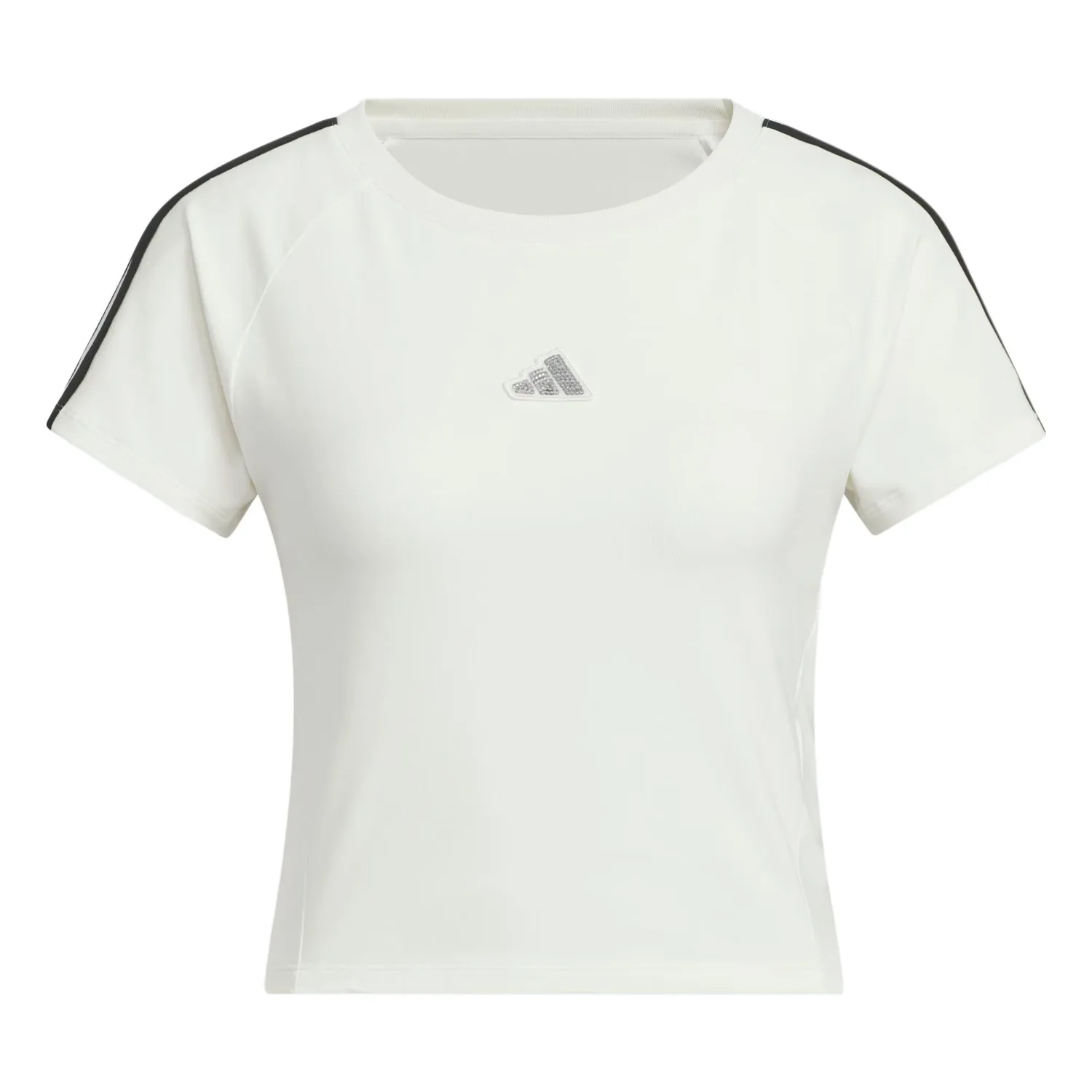 Adidas Футболка Dance для женщин Jade White с круглым вырезом Moderate