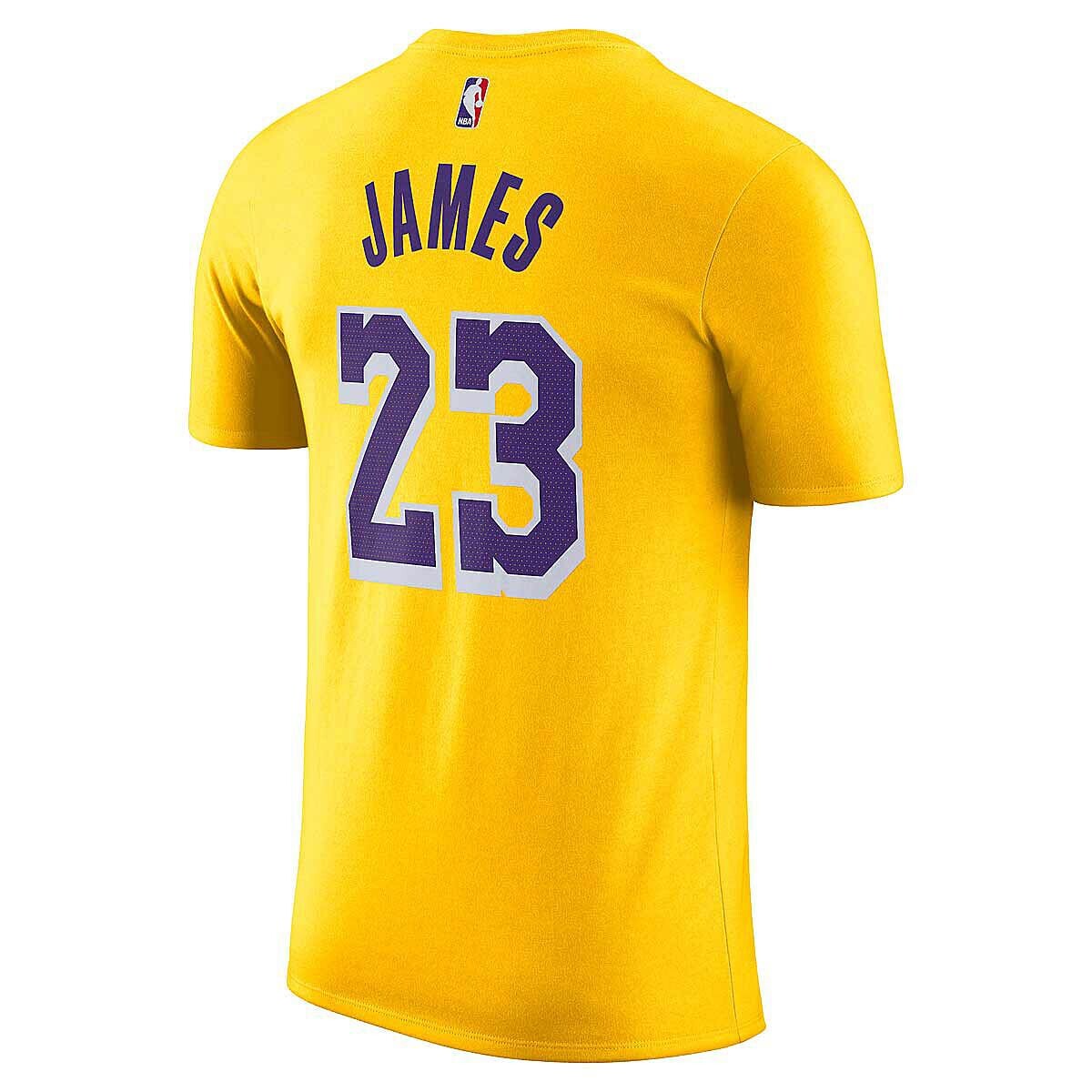 Футболка NBA LOS ANGELES LAKERS ICON N&N T-SHIRT LEBRON JAMES Nike, цвет Gelb/Lila — фото 2
