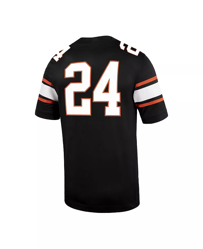 Мужская футбольная джерси Oklahoma State Cowboys Untouchable, черная, №24 Nike — фото 3