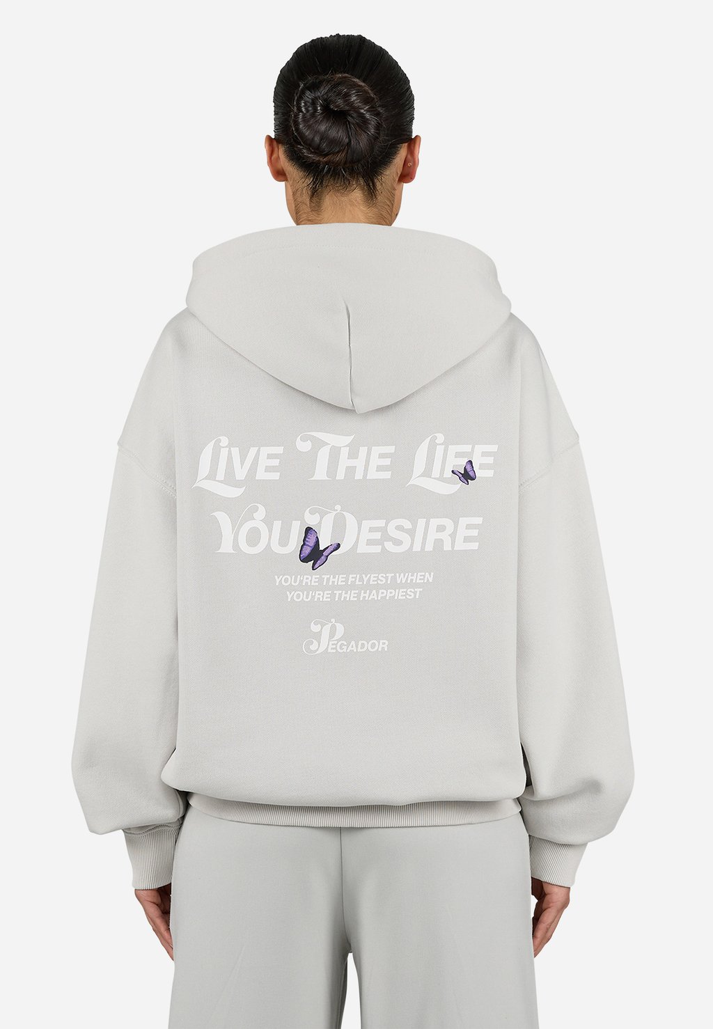 

Толстовка на молнии NORIA OVERSIZED SWEATJACKET Pegador, сиреневый