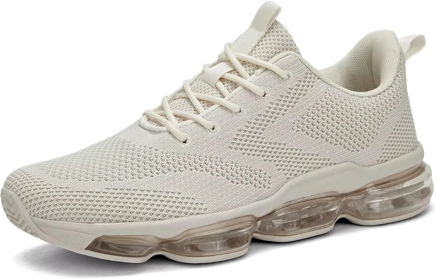 

Мужские беговые кроссовки Air низкие, комфортные, для ходьбы, с шнуровкой, дышащие, модные, теннисные, спортивные, для тренажерного зала, фитнеса, кросс-тренеры Socviis, бежевый