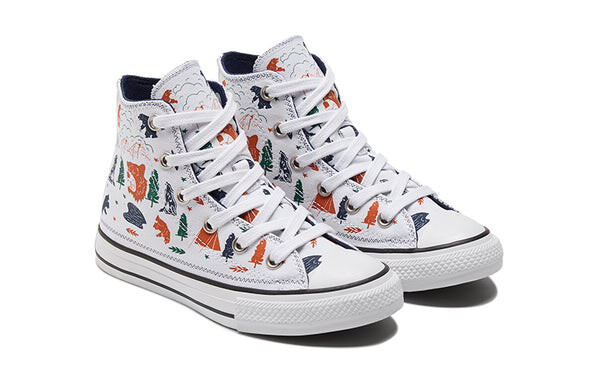 Кроссовки chuck taylor all star white/orange Converse, белый — фото 3