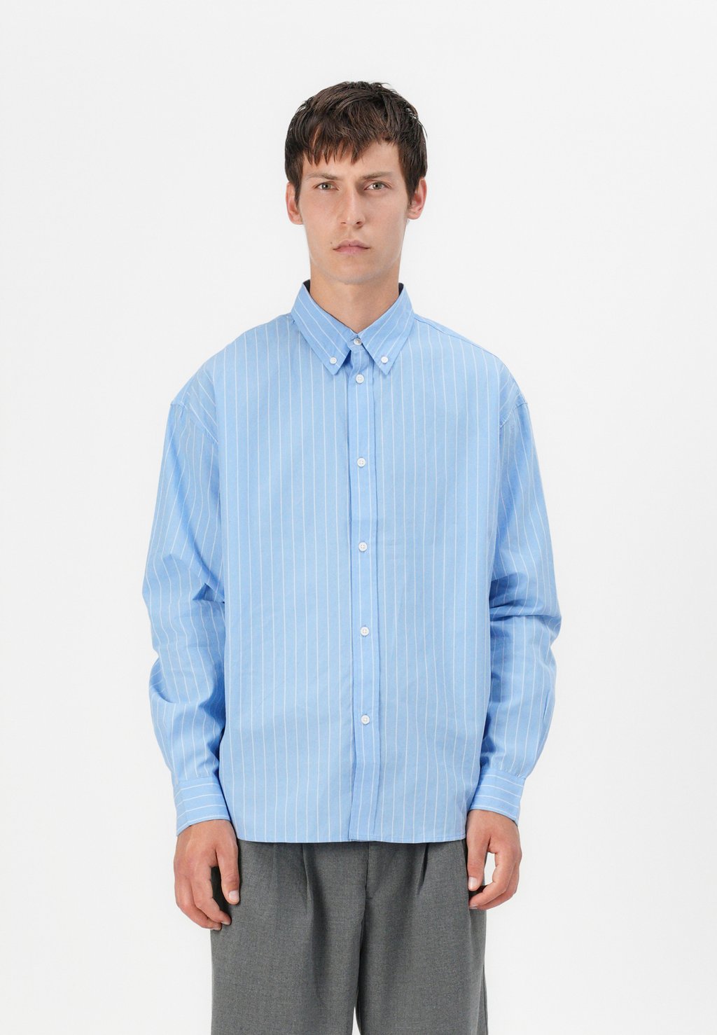 

Рубашка OVERSIZED STRIPE SHIRT Weekday, сиреневый