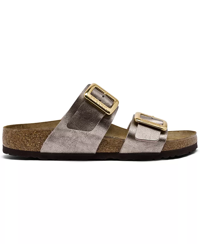 Женские сандалии Sydney Luxe с пряжкой Birko-Flor от Finish Line Birkenstock, коричневый — фото 3