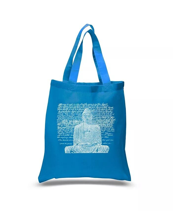 

Zen Buddha - Маленькая сумка-тоут с надписью Word Art LA Pop Art, синий