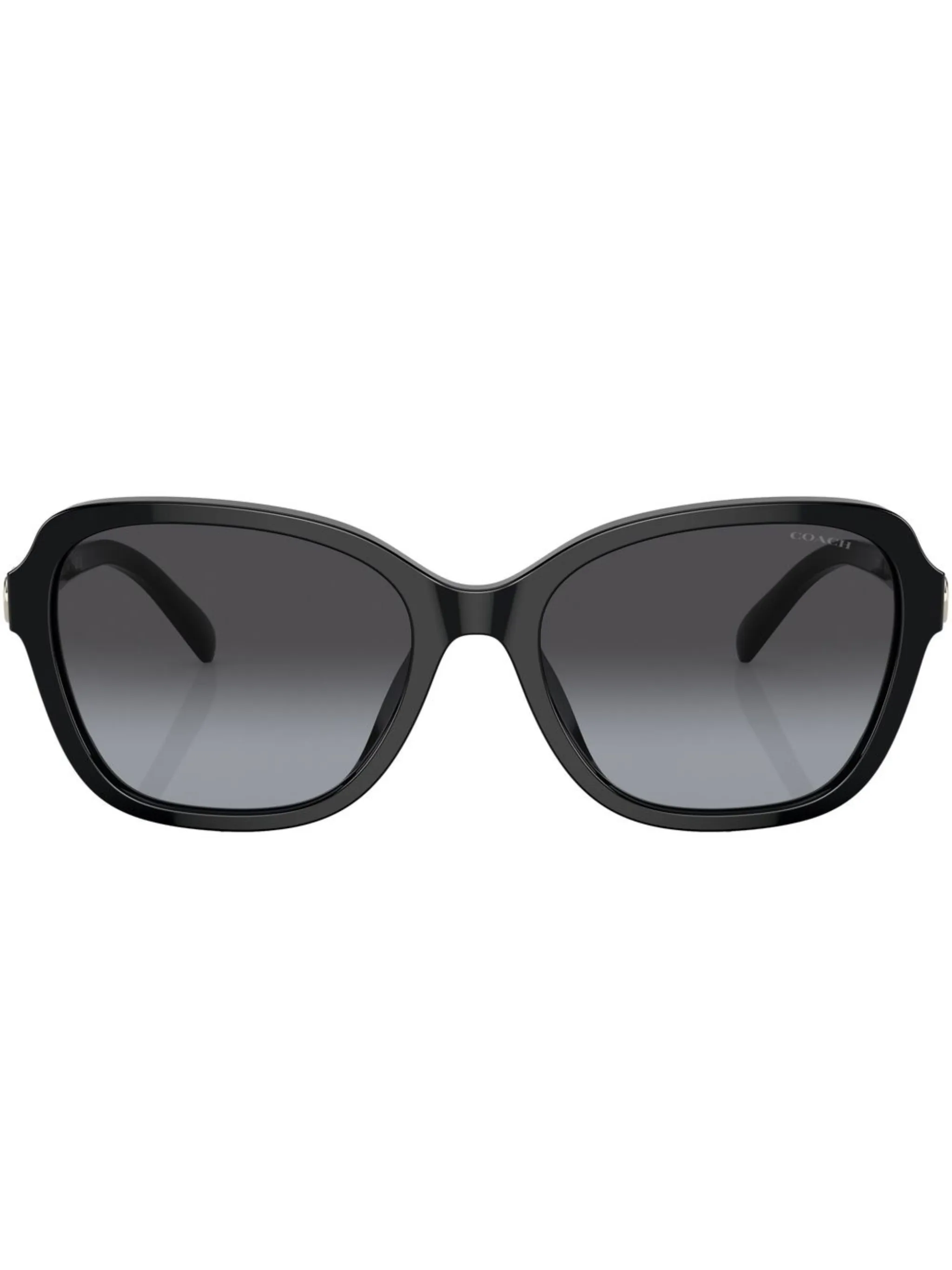 

Солнцезащитные очки в квадратной оправе Coach, черный