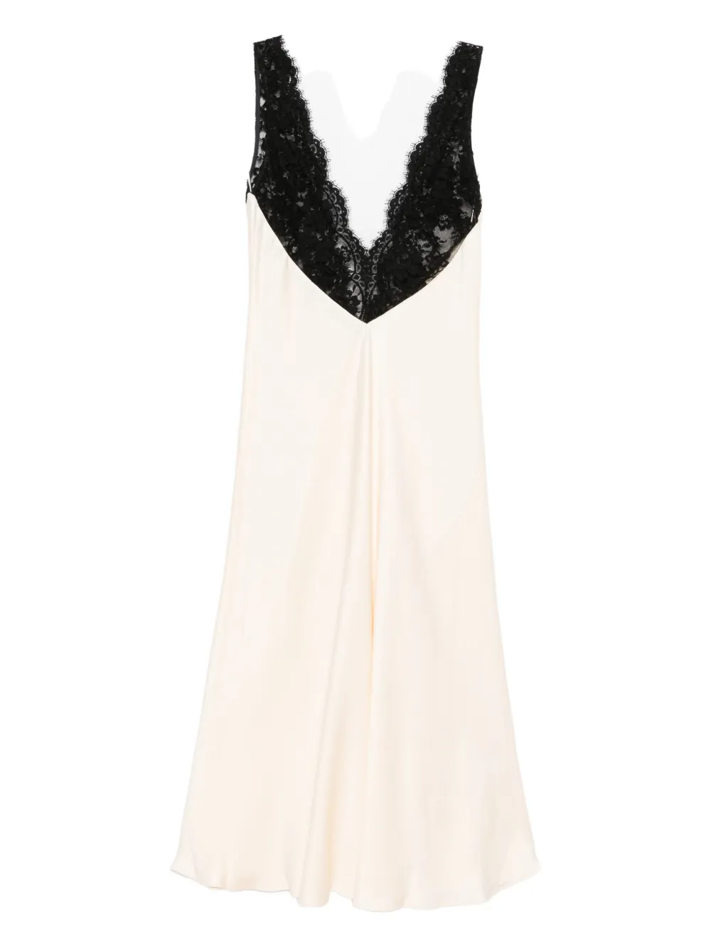 

Платье-комбинация с кружевом Chb Christian Boaro, белый