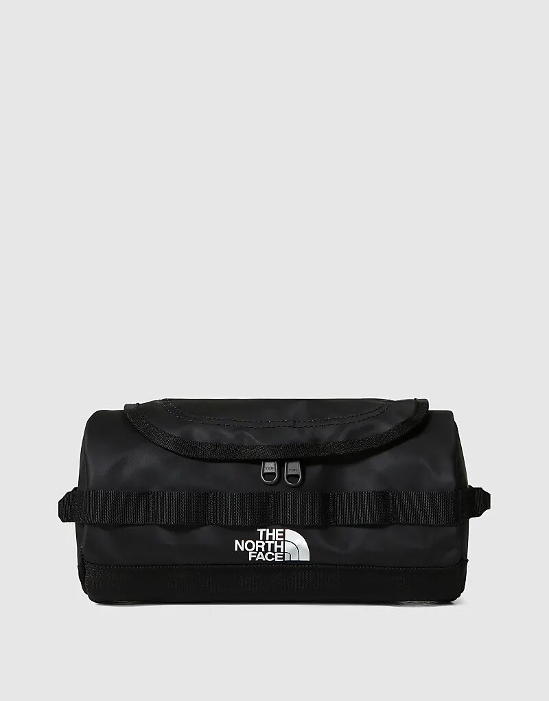 

Небольшая дорожная косметичка для базового лагеря North Face в черно-белом цвете