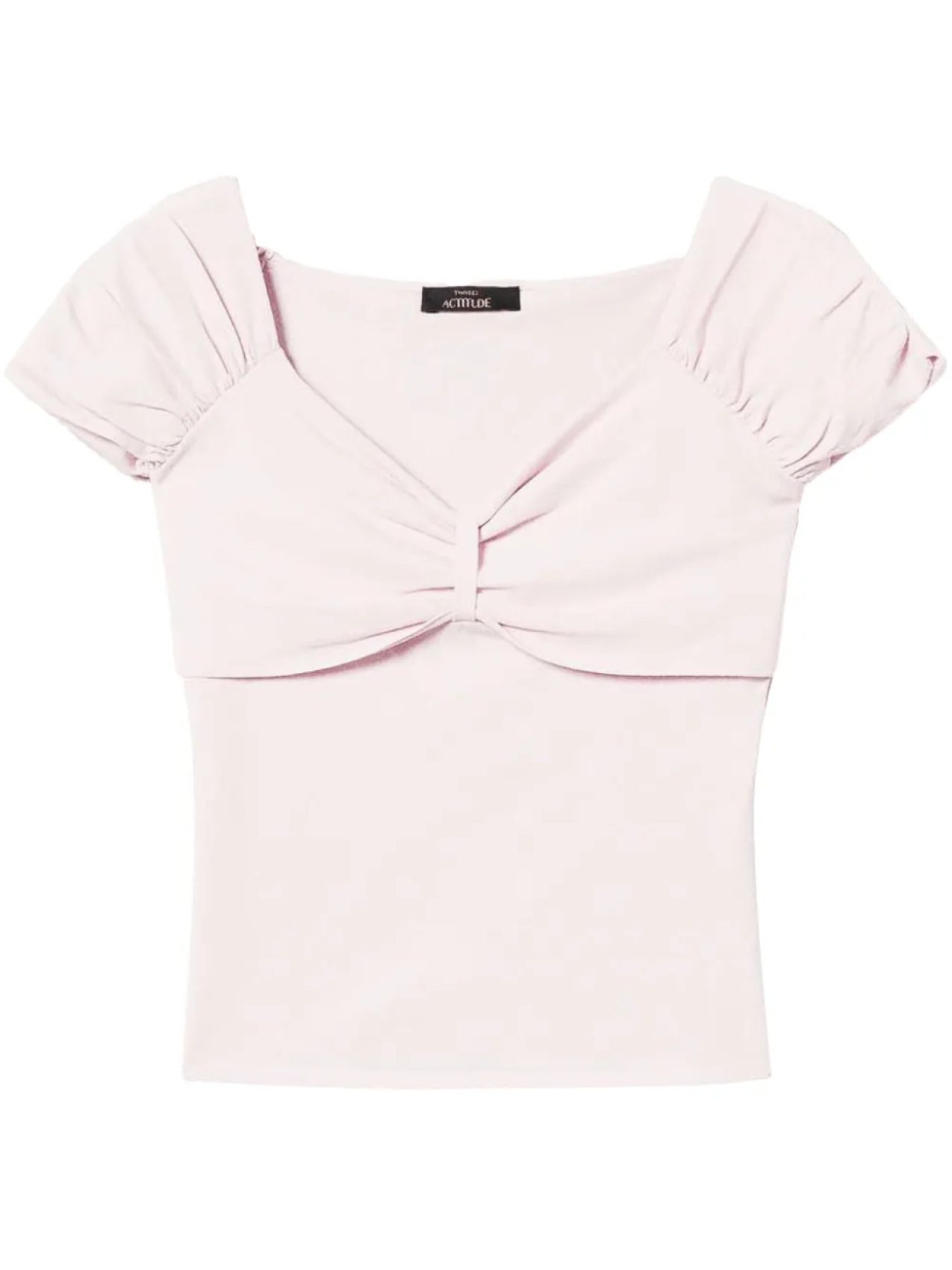 

Топ со сборками TWINSET, розовый