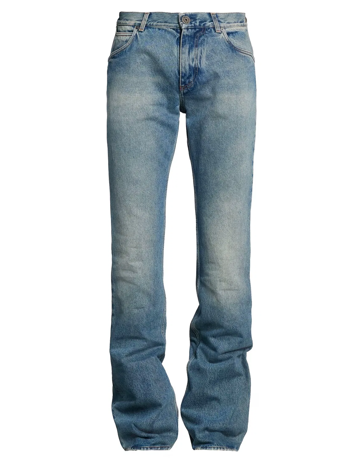 Джинсы прямые BALMAIN синие