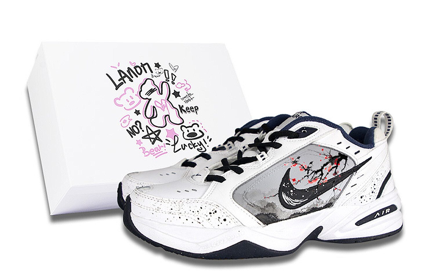 

Кроссовки Nike Air Monarch 4 Chunky Sneakers Unisex Low-Top Black, Черный, Кроссовки Nike Air Monarch 4 Chunky Sneakers Unisex Low-Top Black