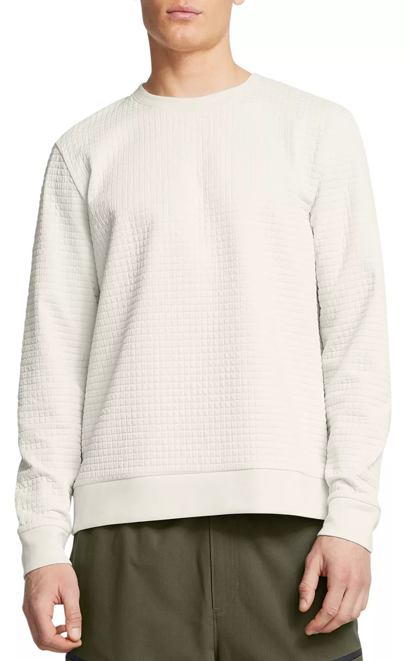 

Мужской свитшот с круглым вырезом Under Armour Unstoppable из флиса с фактурной текстурой, цвет Summit White/Black