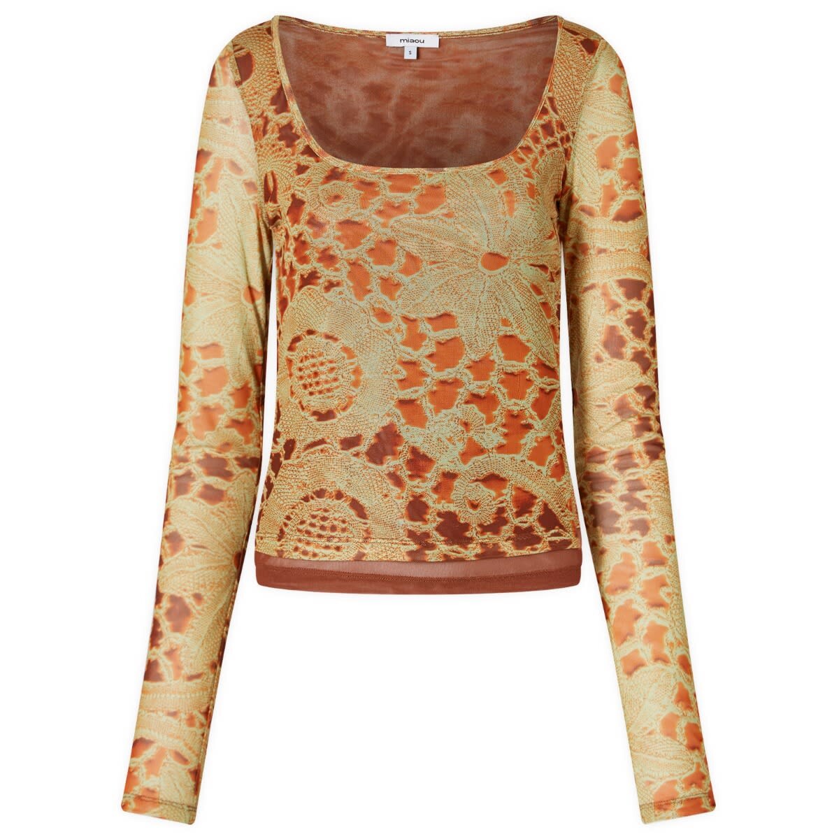 

Лонгслив Miaou Victoire Top, цвет Orange Lace