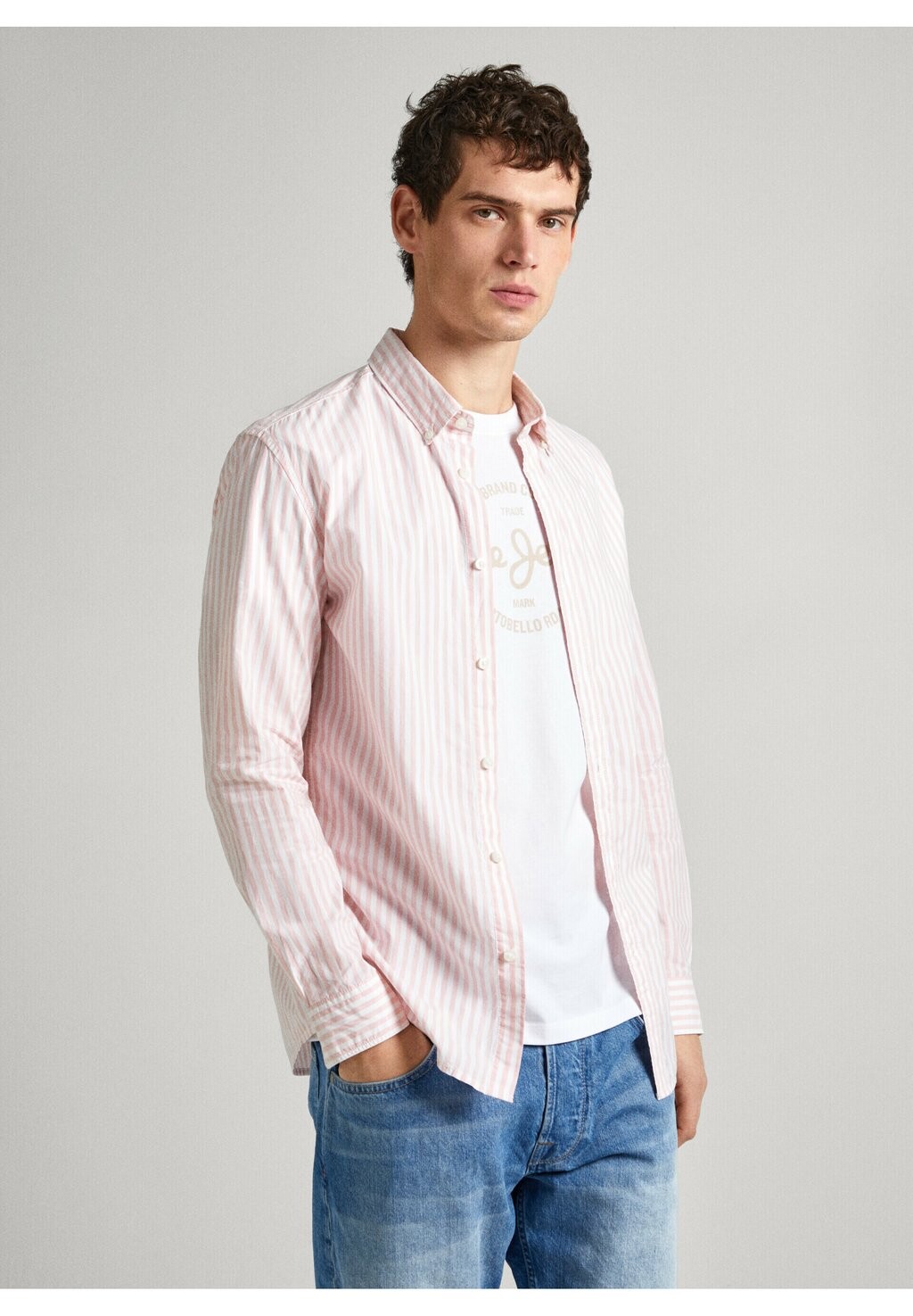 

Рубашка Pepe Jeans, розовый