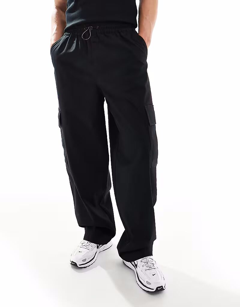 

Очень мешковатые брюки-карго ASOS DESIGN черного цвета