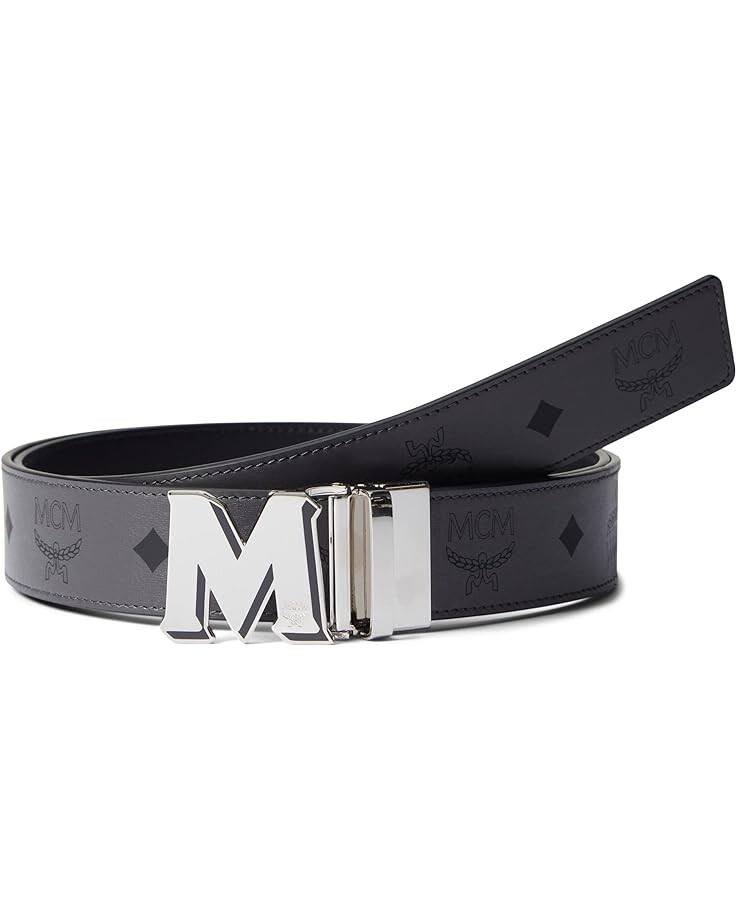 

Ремень MCM Claus Reversible, серый