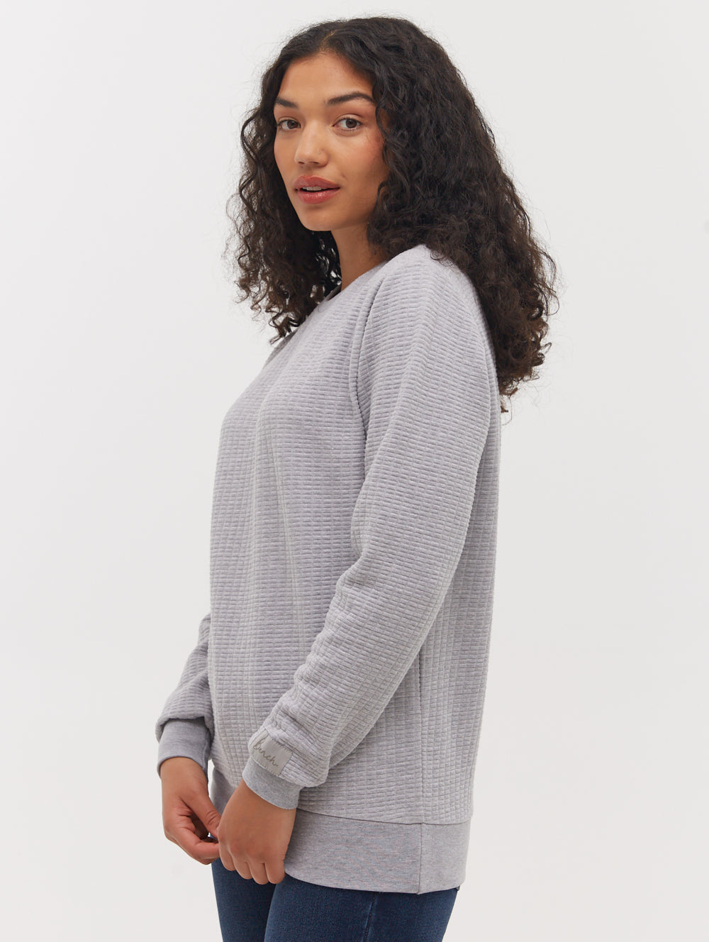 

Стеганая толстовка Afra с круглым вырезом Bench., цвет grey marl