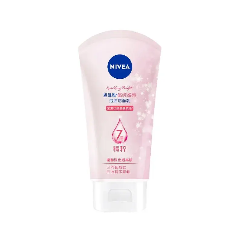 Средство для снятия макияжа Nivea — Crystal Pure Radiance пенка-очиститель молочко увлажняющее освежающее и контролирующее, 150 г — фото 3