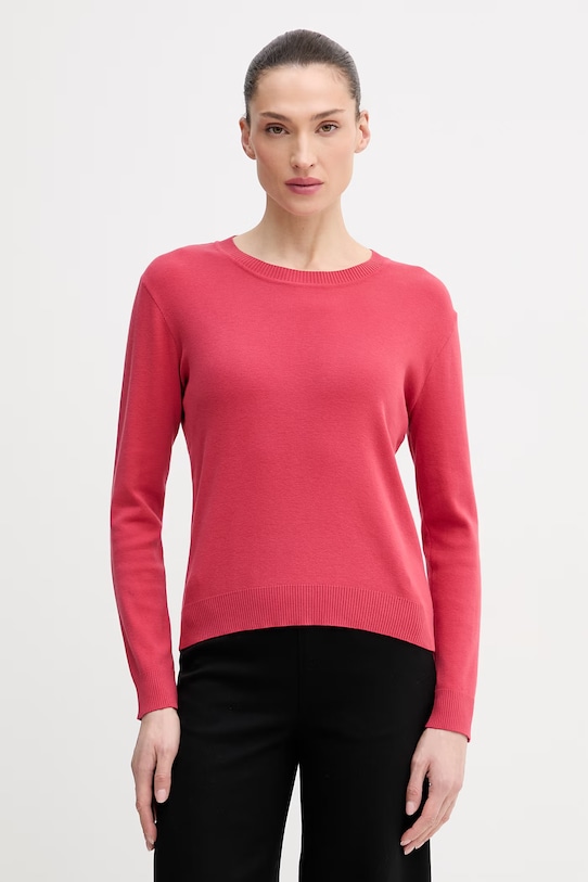 

Хлопковый свитер United Colors of Benetton, красный