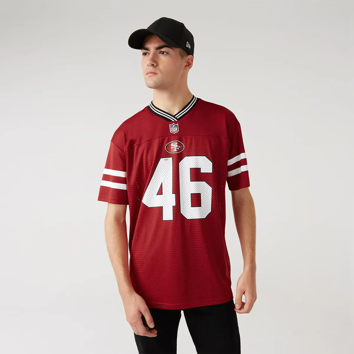 

Nos NFL Logo Оверсайз Футболка Saf New Era Мужская футболка, красный