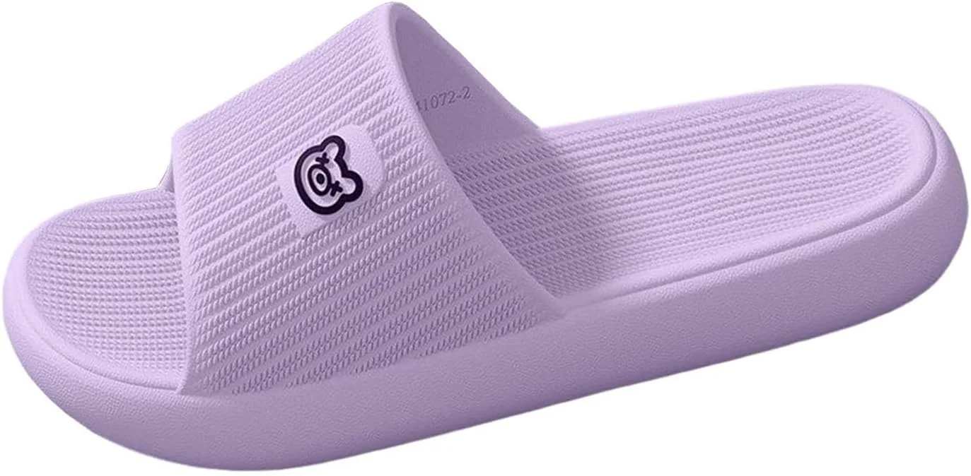 Универсальные тапочки для ванной, унисекс, тапочки Cloud Slippers, супермягкие нескользящие сандалии для ванной, мужские и женские тапочки без шнурков, удобные, легкие, летние тапочки для ванной Generisch, лиловый