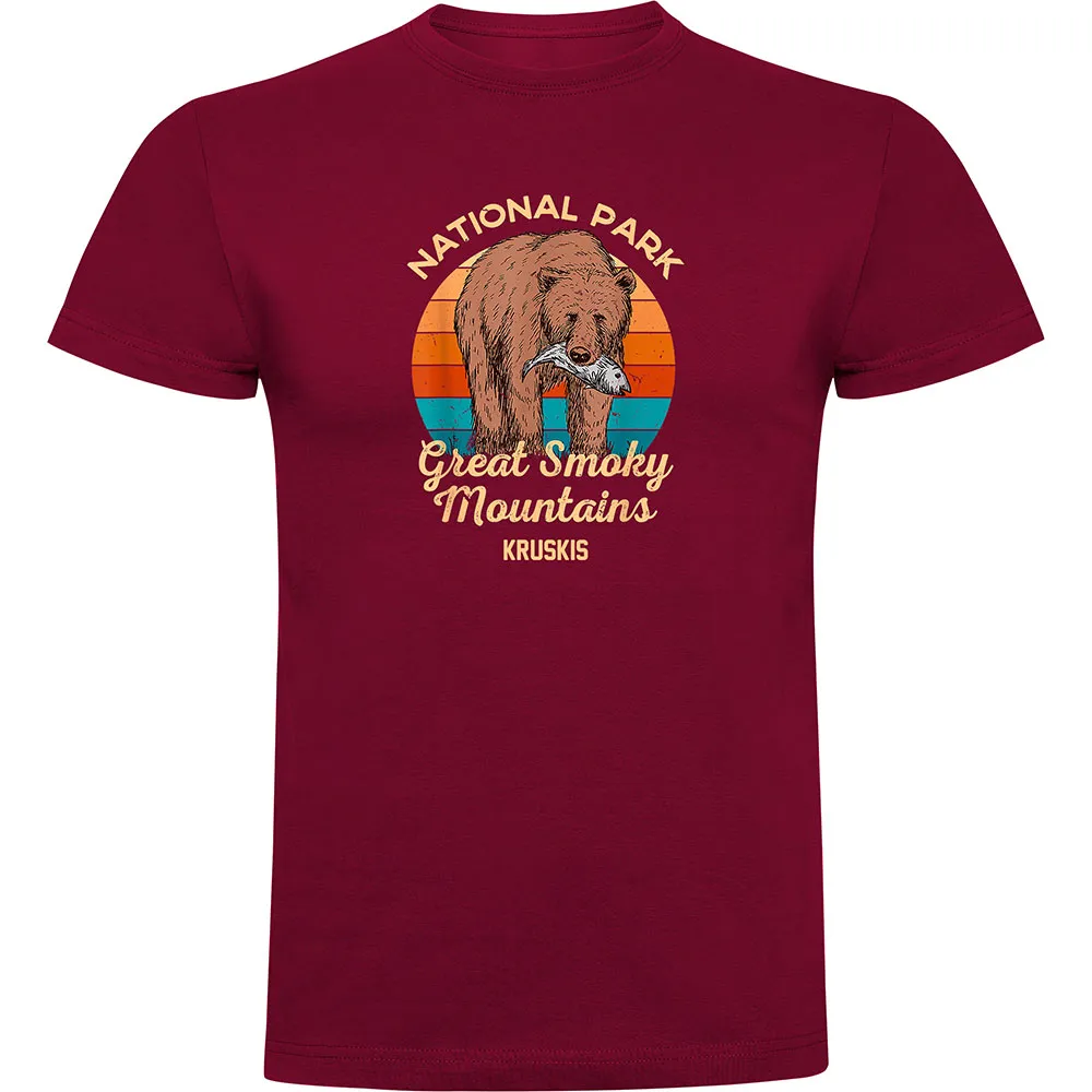 

Футболка с коротким рукавом Kruskis Great Smoky Mountains, красный