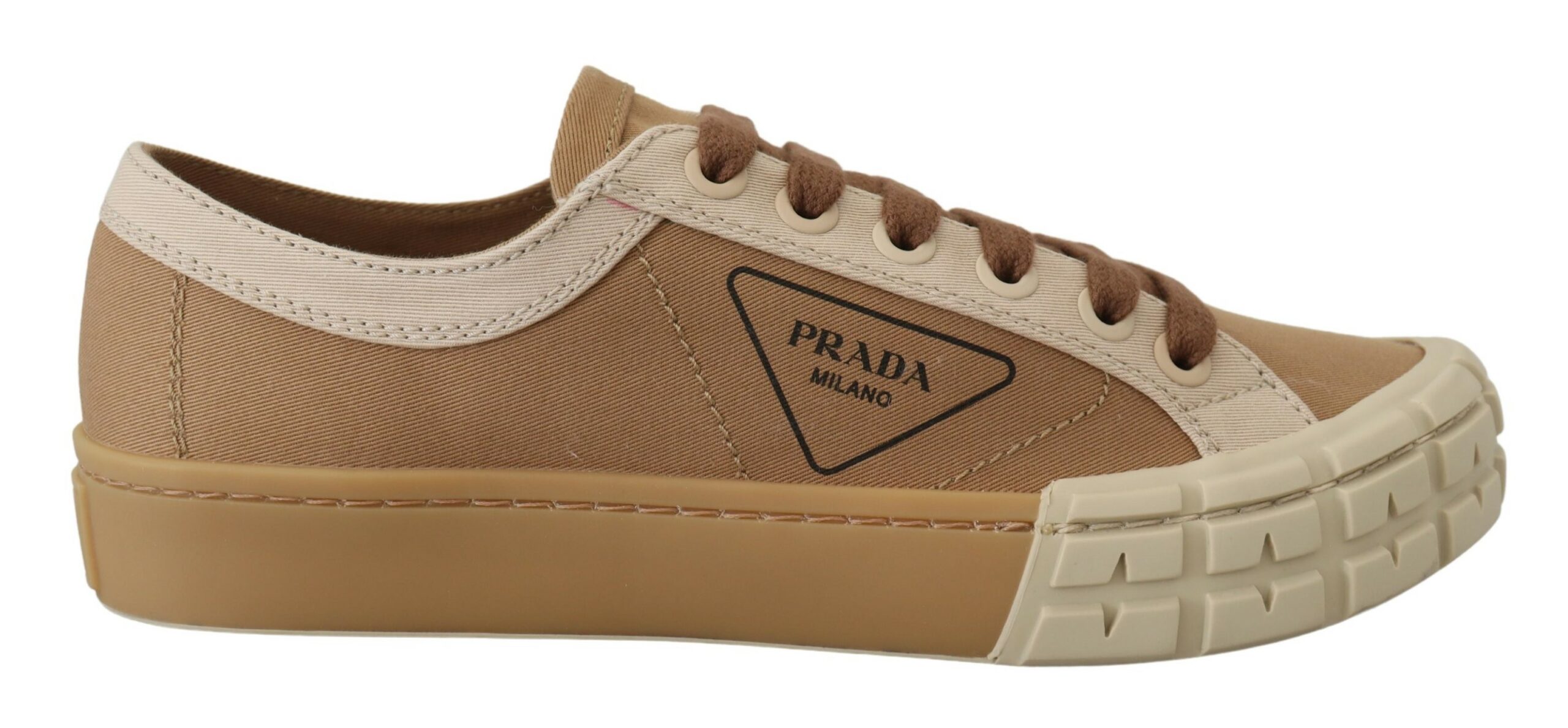 

Элегантные кроссовки Bicol Gabardine Prada, коричневый