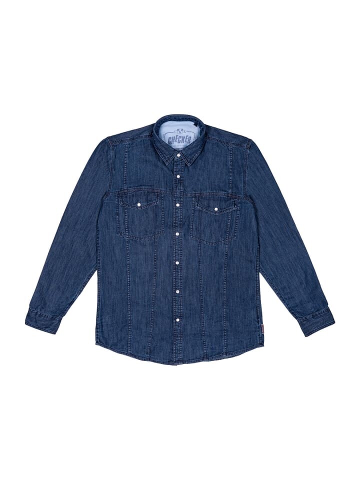 

Рубашка Checker Hemd Dynasty Denim, темно-синий