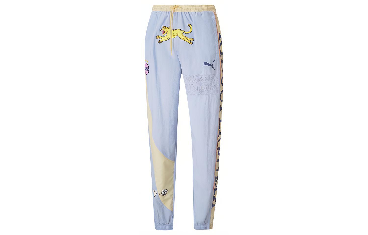 

KIDSUPER Повседневные брюки мужские синие фиолетовые PUMA