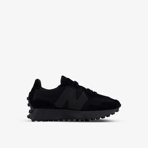 

Низкие кроссовки из сетки и замши с тисненым логотипом 327 New Balance, черный
