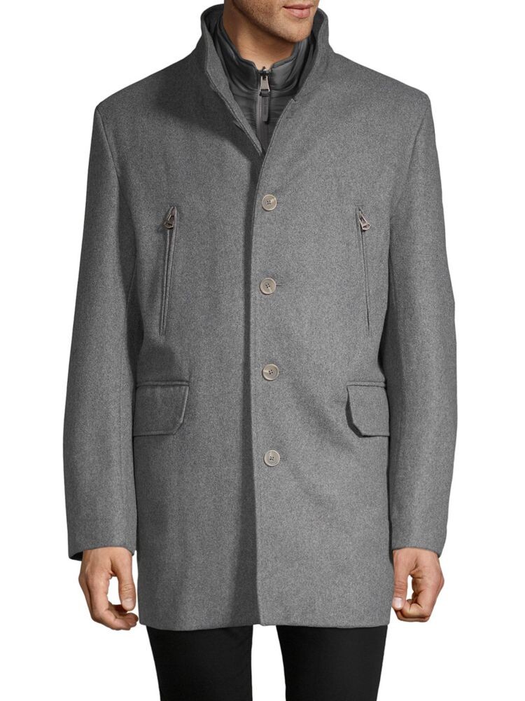 

Куртка Melton 3-в-1 Cole Haan, цвет Light Grey
