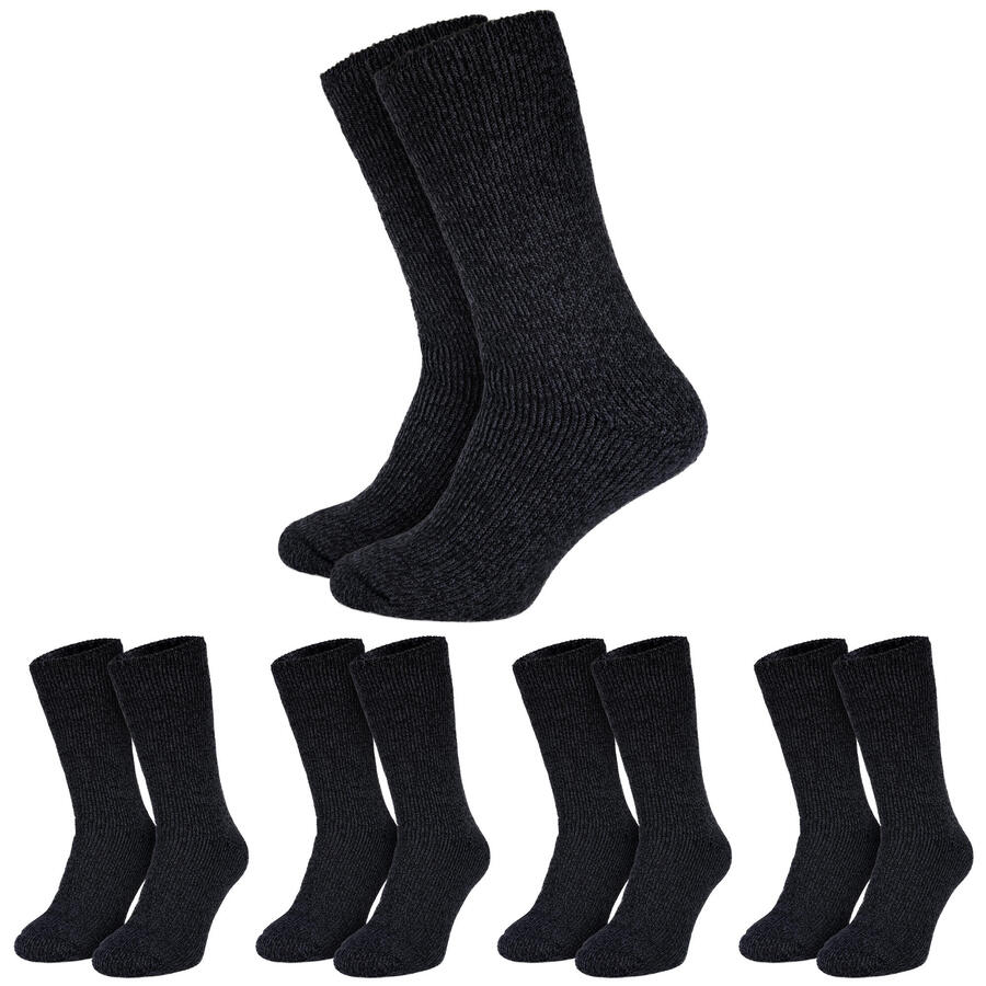 

BLACK SNAKE 4 пары уютных носков | пушистые термоноски | женские и мужские | антрацит