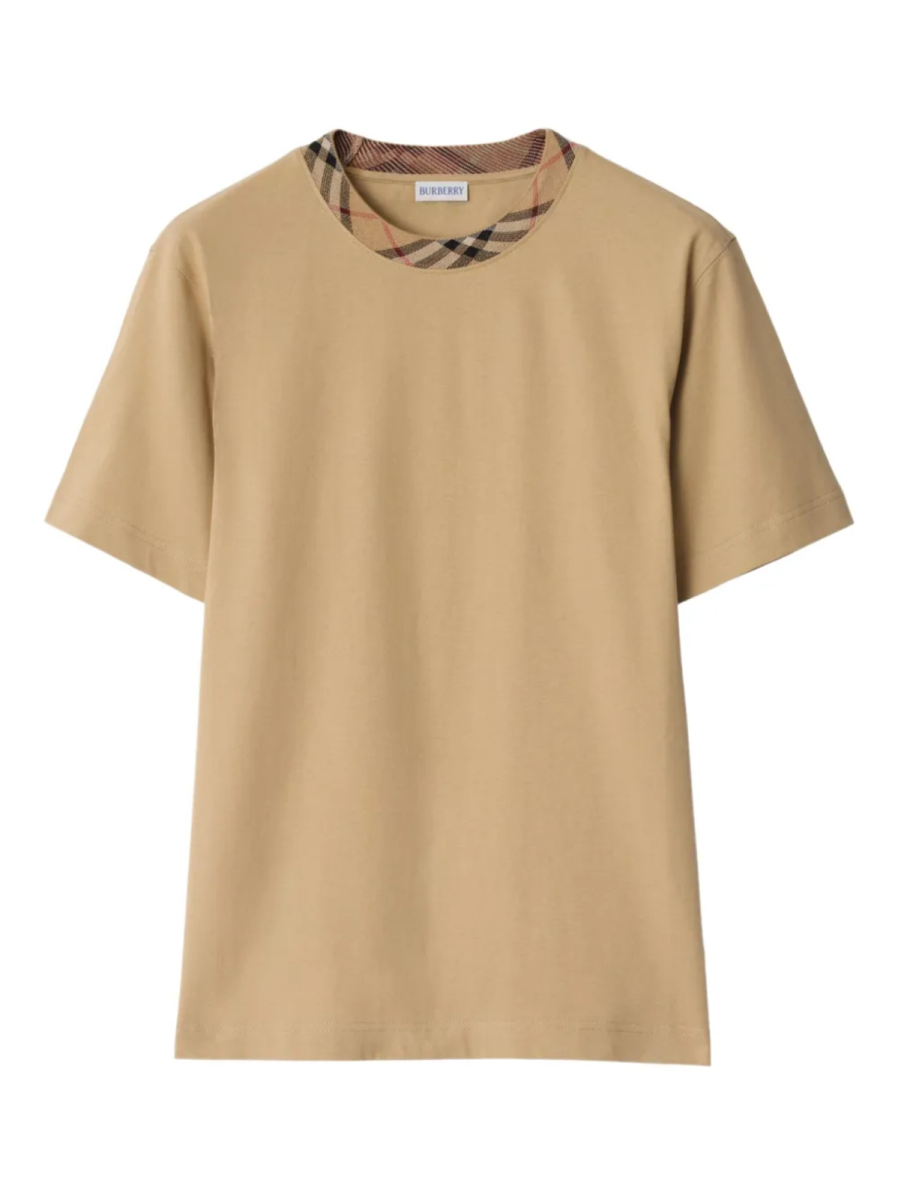 

Burberry Check-trim cotton Футболка, нейтральный