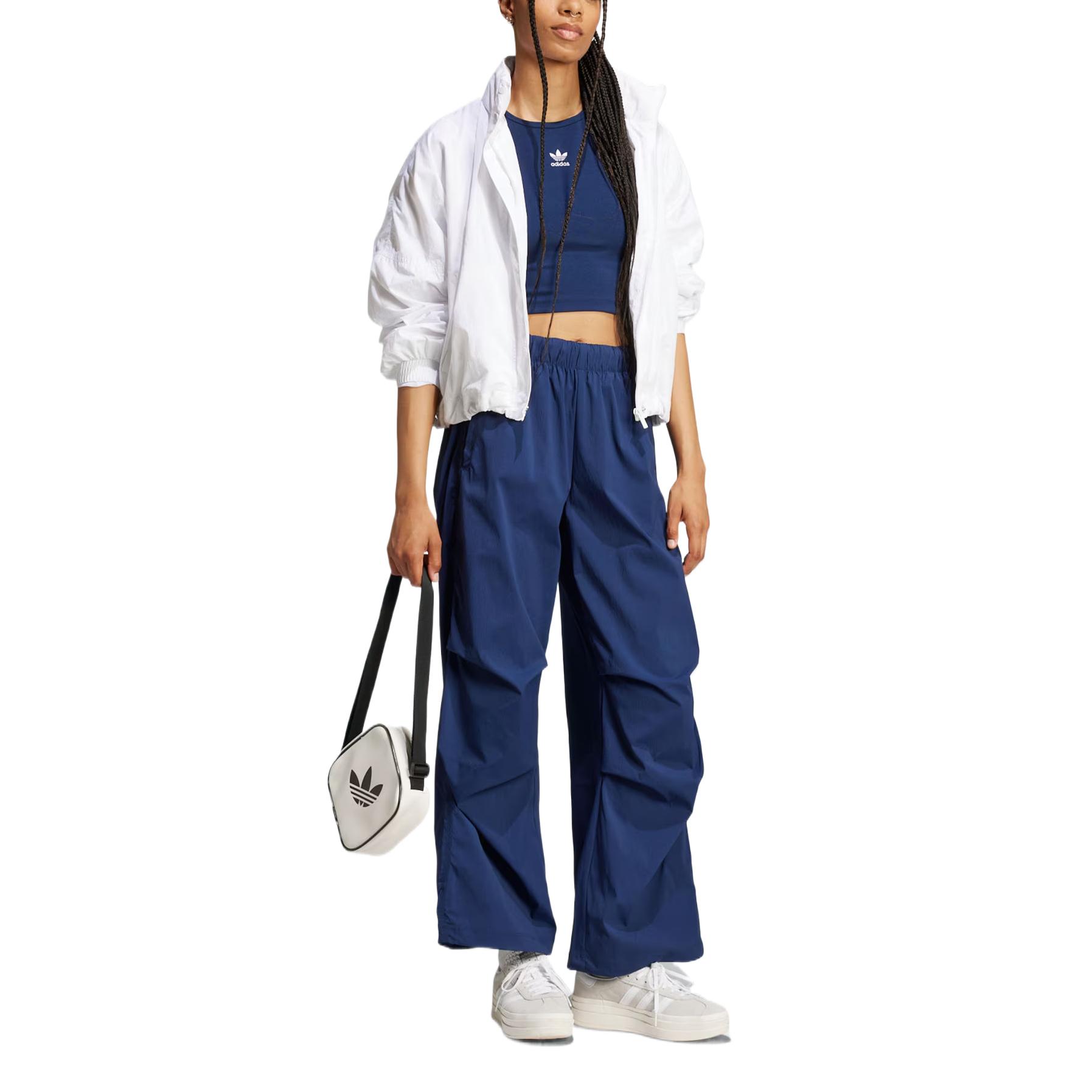 Adidas Originals Парашютные вязаные спортивные штаны Women's Dark Indigo — фото 4