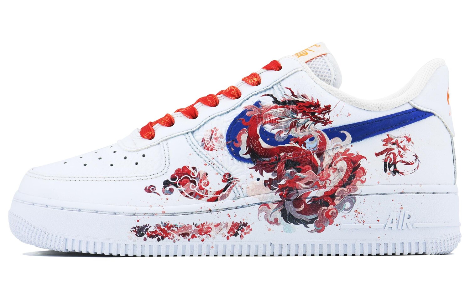 

Кроссовки Nike Air Force 1 Skateboarding Shoes Unisex Low-top Blue/Red, белый