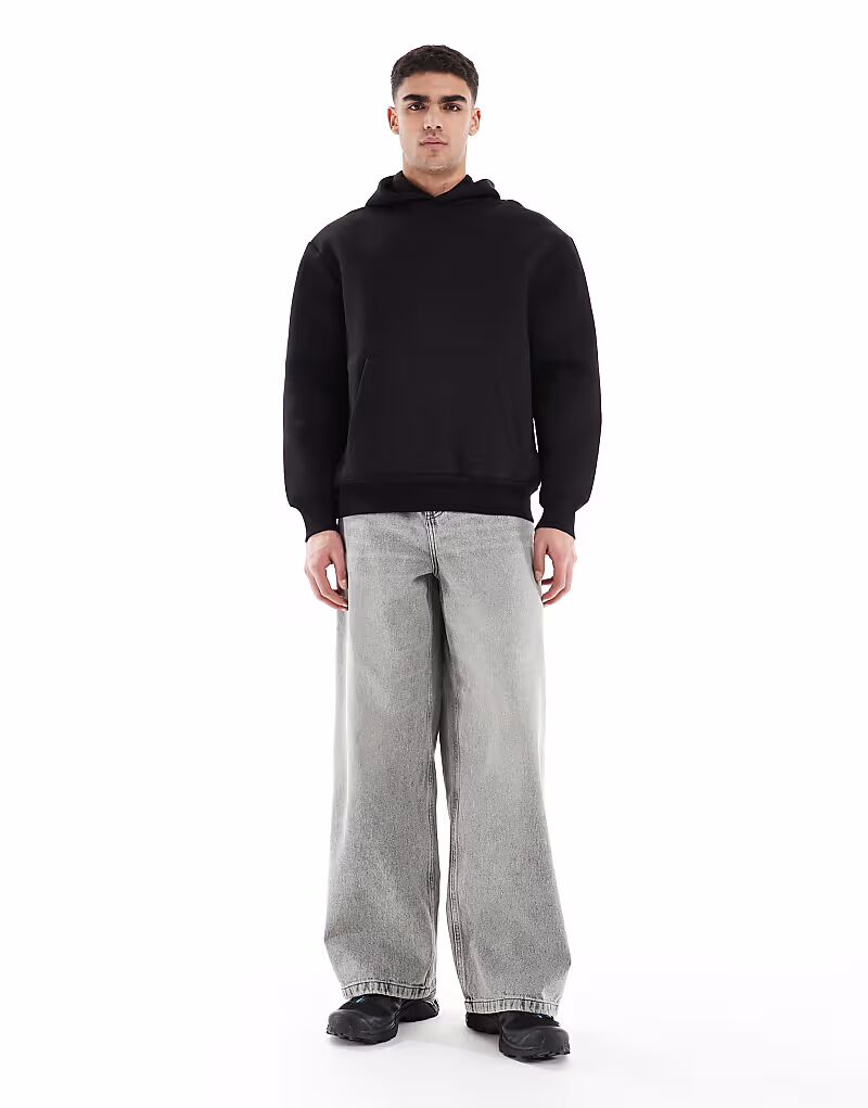 

Джинсы ASOS DESIGN супер-мешковатого кроя в винтажном сером цвете