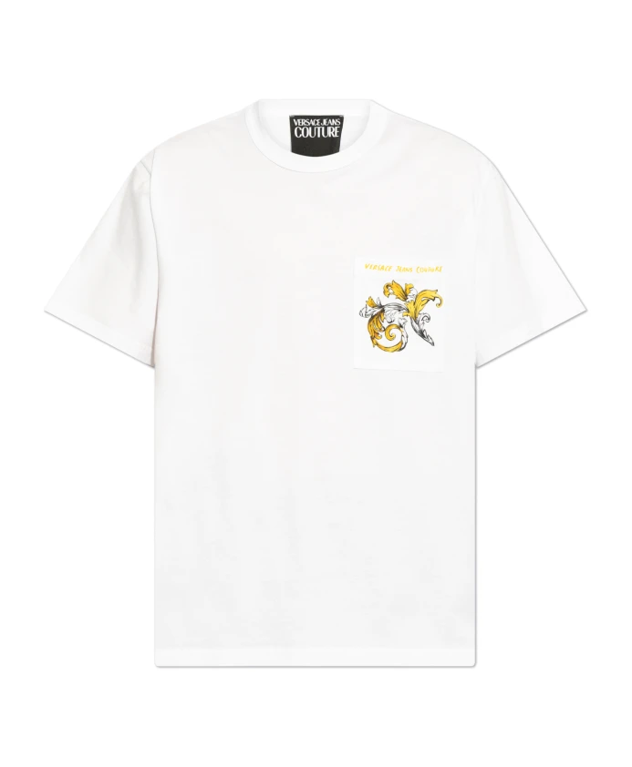 

Футболка с карманом Versace Jeans Couture, белый